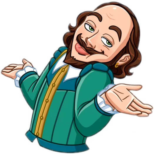 Уильям Шекспир стикер