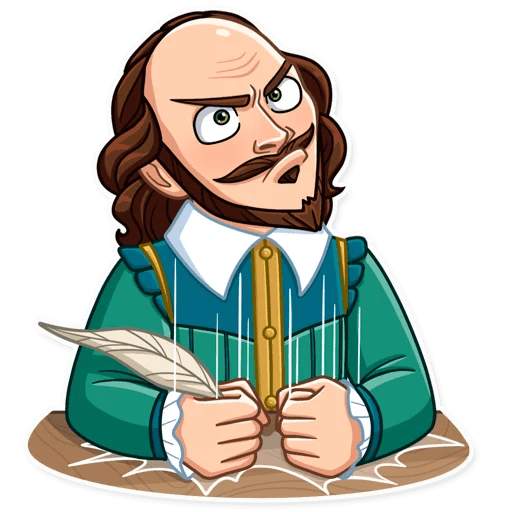 Уильям Шекспир мультяшный