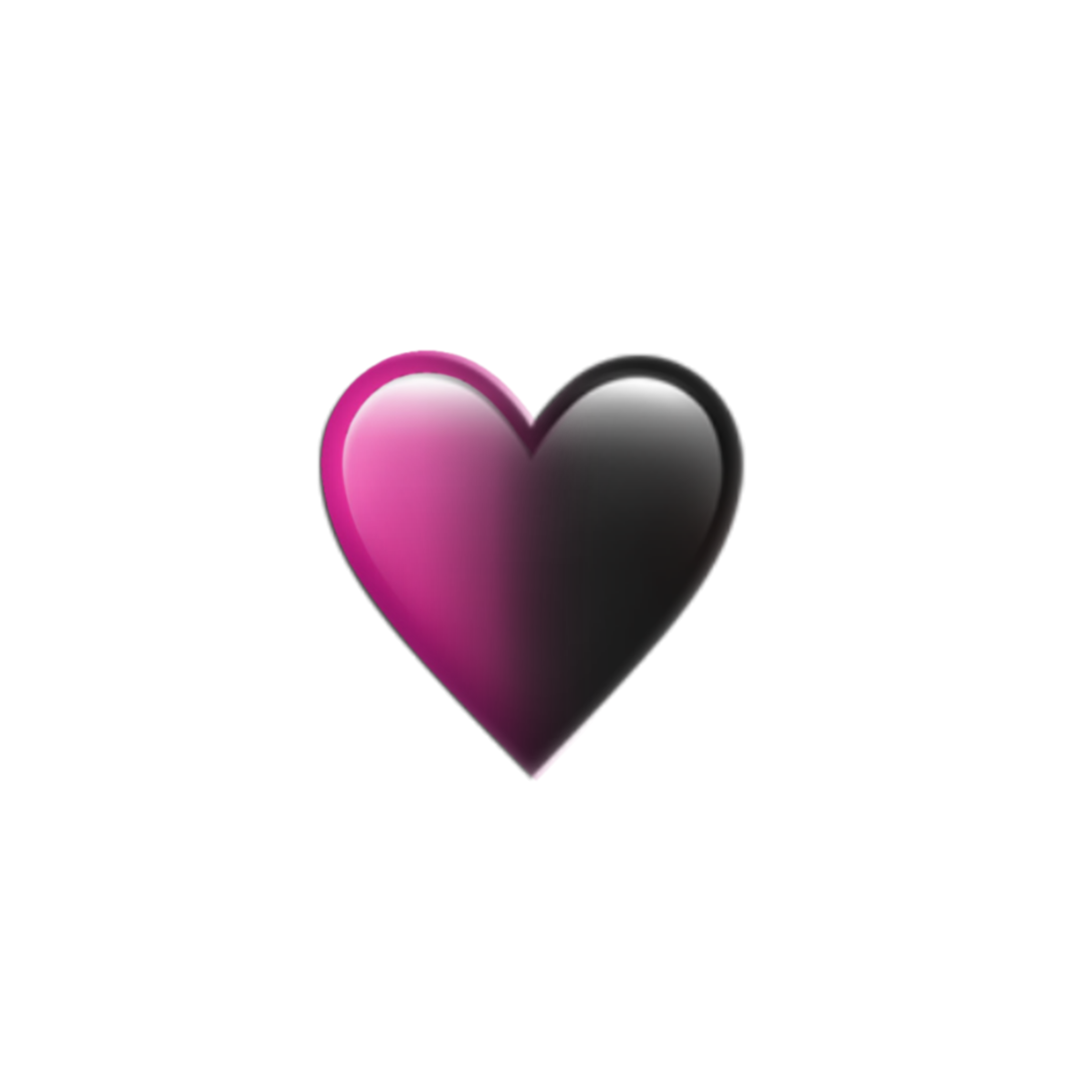 Черно розовое сердце