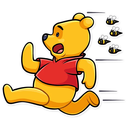 Винни пух Стикеры телеграмм