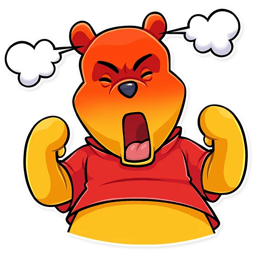 Винни пух Стикеры телеграмм