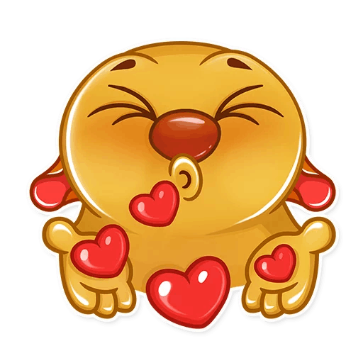 Стикер поцелуй