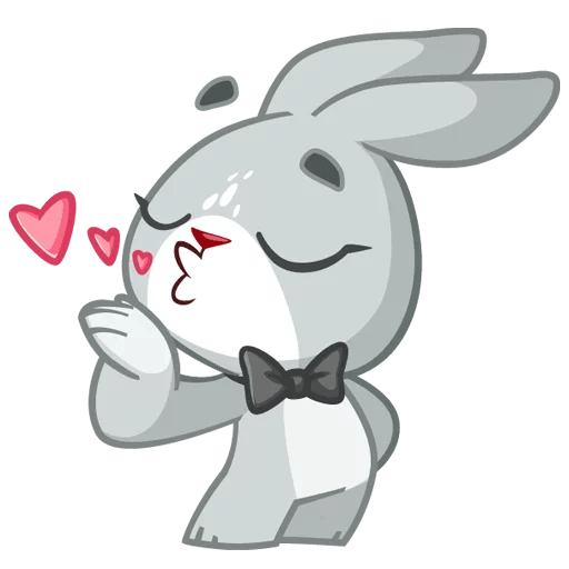 Стикеры зайчики