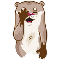 Выдра Стикеры телеграмм