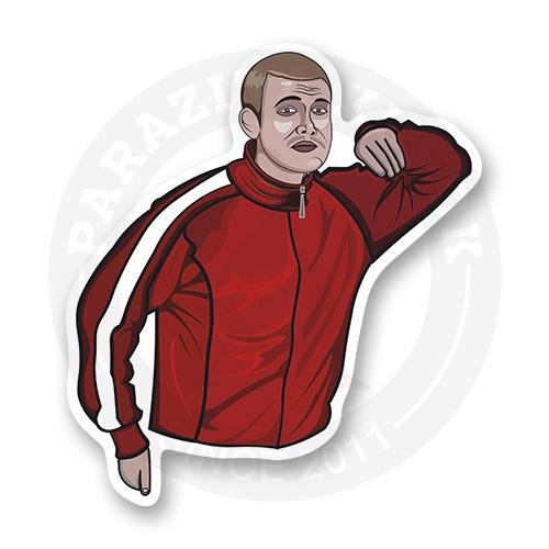 Гопник наклейка