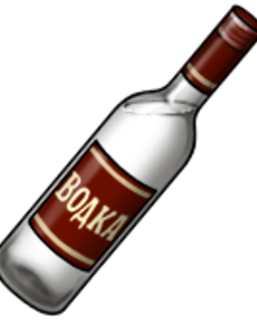 Смайлик с бутылкой водки