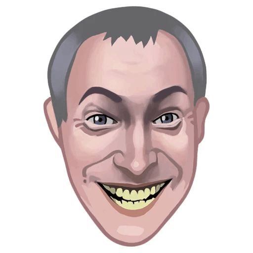 Рука гладит Геннадия Горина