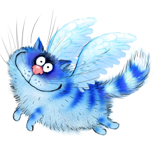 Синие коты Ирины Зенюк Стикеры