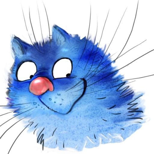 Синие коты Стикеры