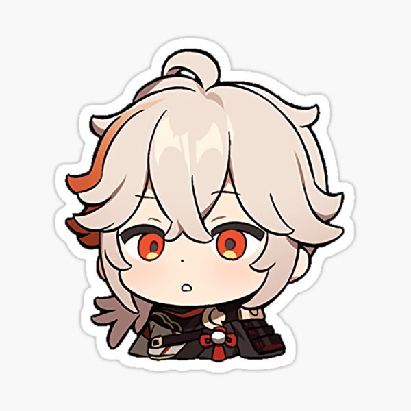 Кадзуха Геншин Чиби Стикеры