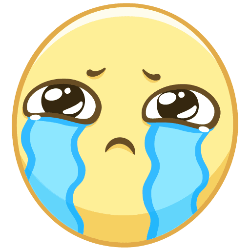 Грустный Плачущий смайлик