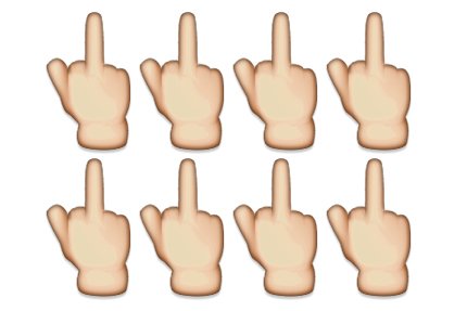 Смайлики айфона фак