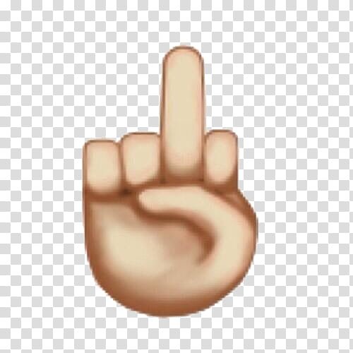 Эмодзи палец в экран