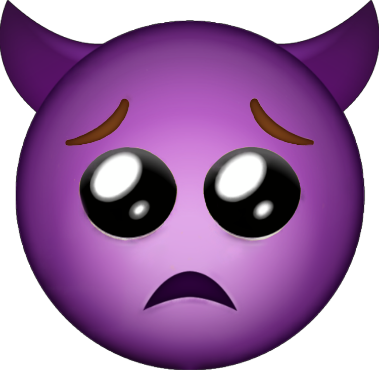 Demon emoji. ЭМОДЖИ демон. Эмодзи фиолетовый демон.