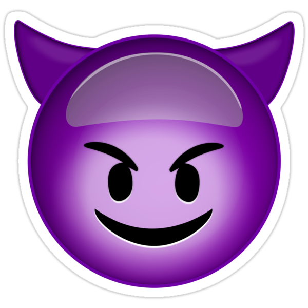 Фиолетовый смайлик