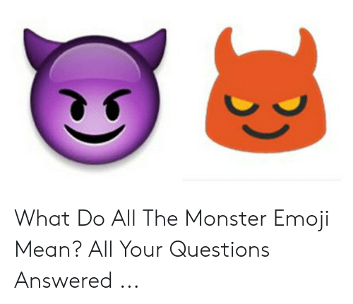 Фиолетовый смайлик с рожками