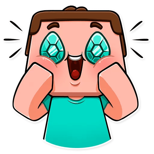 Стикеры с МАЙНКРАФТОМ