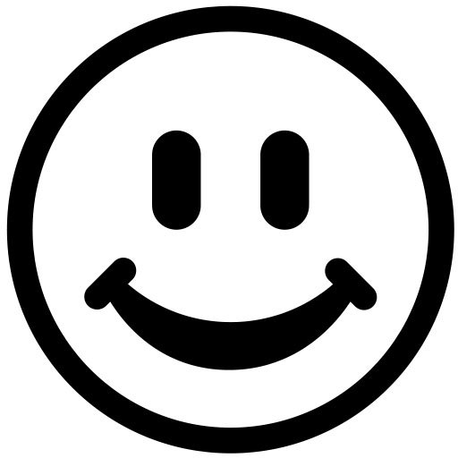 Смайлик черно белый