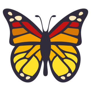 Смайлы эмодзи бабочка