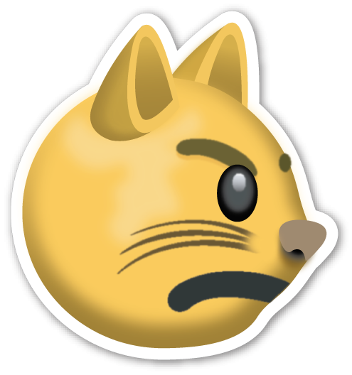 Эмодзи кошечка