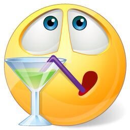 Пьющий смайлик