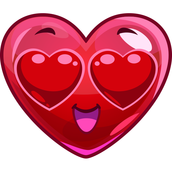 Сердечко с глазками