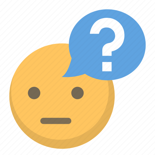 Смайлик с вопросительным знаком