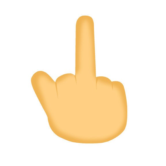 Смайлик средний палец