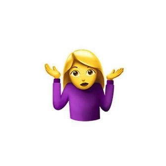 Эмодзи пожимание плечами