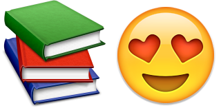 Смайлик с книгой