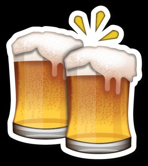 Смайлик с кружкой пива