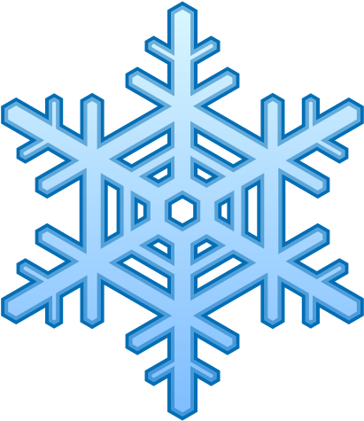 Смайлики эмодзи Снежинка