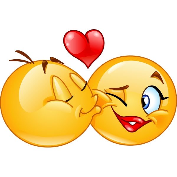 Смайлики поцелуйчики