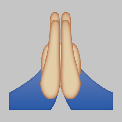 Смайл сложенные ладони