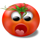 Смайл помидор злой