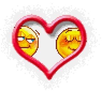 Смайлик живой с сердечком