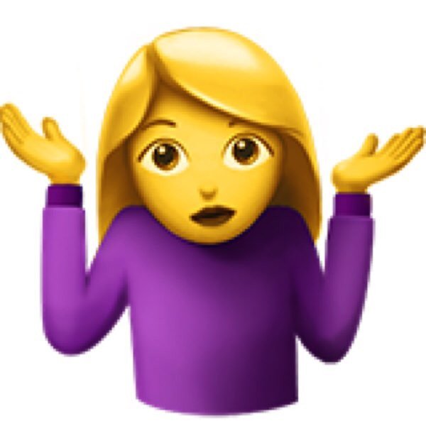 Эмодзи пожимание плечами