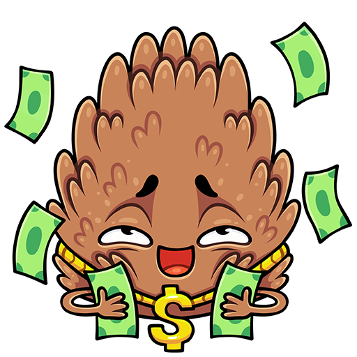 Шишка стикер