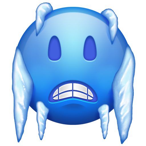 Эмодзи замерз