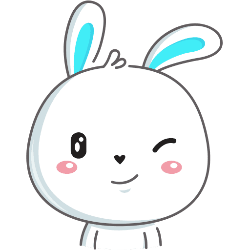 Стикеры ВК зайчик