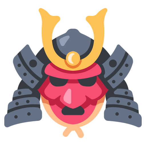 Самурайский шлем пиктограмма