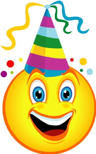 Смайлик с днем рождения