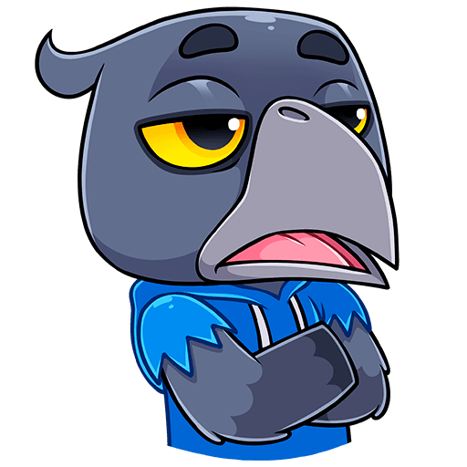 Анимированная ворона