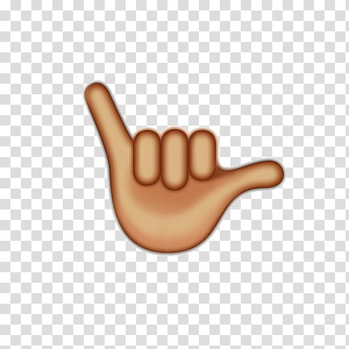 Смайлик два пальца на руке