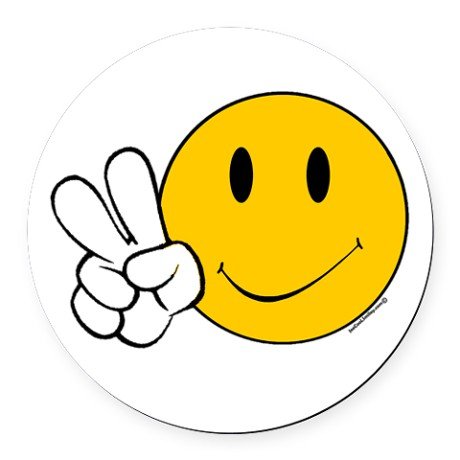 Смайлик два пальца вверх