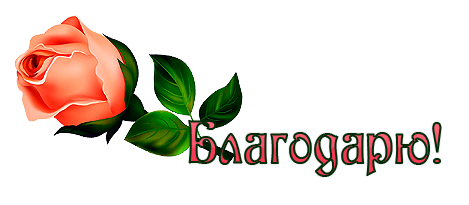 Благодарю на белом фоне