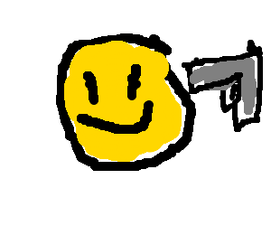 Смайлик с ружьем