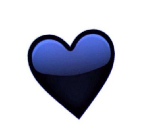 Голубое сердце смайлик