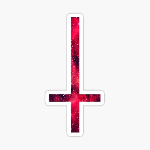 Красный перевернутый крест