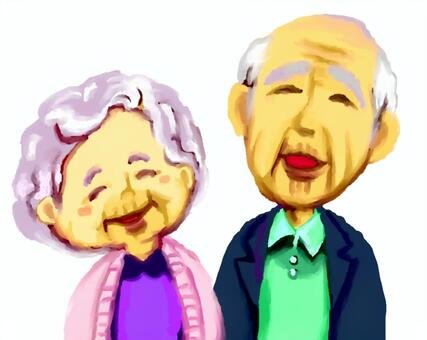 Смайлик бабушка и дедушка